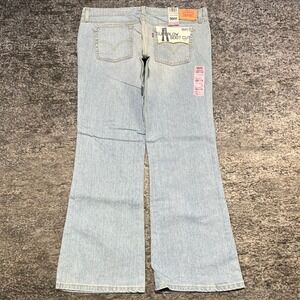 NWT Levi's 518 Jeans Womens 17M (38x32) Blue Super Low Bootcut Stretch Y2K